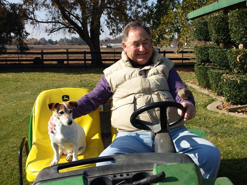 dad and dog